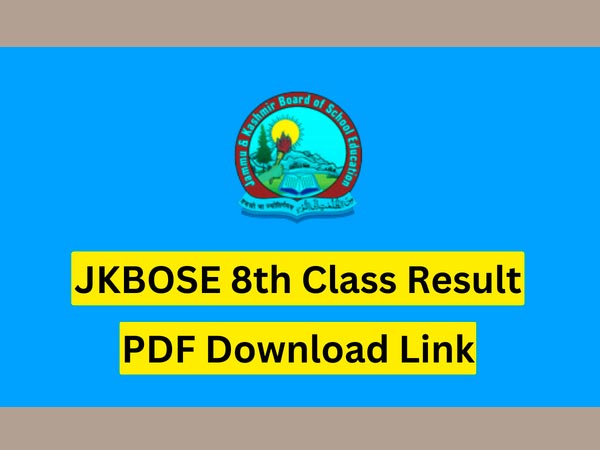 JKBOSE 8th Class Result 2023 [OUT]: jkbose.nic.in 8th Class Result 2023